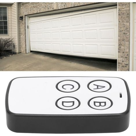 Télécommande Universelle 4 Touches Clonage 315mhz Pour Portail Garage Porte Roulante Électrique Abs Noir