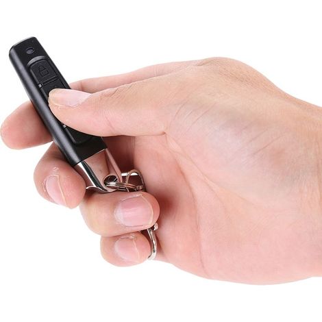 Clone De Télécommande Universel Pour Porte De Garage Et Alarme Auto - Compatible 433mhz Avec Support Pour Ht6010, Ev1527 - Télécommande De Copie Avec Matériel Abs, Noir, 100m De Distance, Livré Avec B