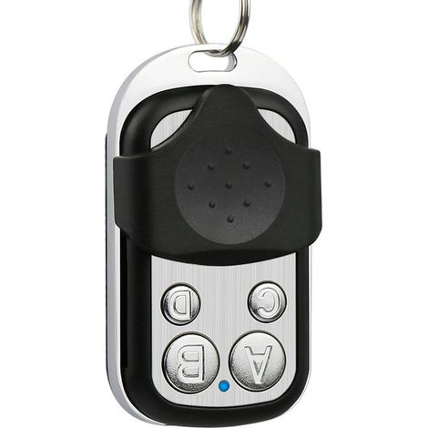 Cloner 4 Boutons 433mhz Contrôleur Copie Garage Porte Clé Métal Abs Noir Argent Cover Protection Télécommande Duplicateur Clé Fob