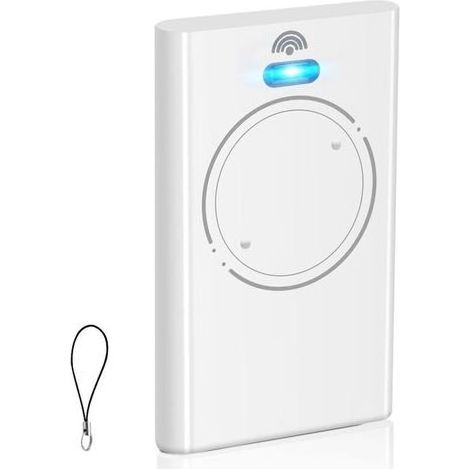 Télécommande 433,92 Mhz Pour Portail Ou Porte De Garage – 2 Canaux – Compatible Avec Modèles Xt2 Slh Lr – Blanc