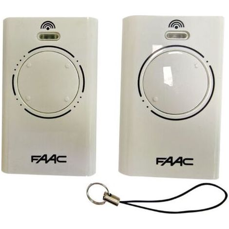 Lot De 2 Télécommandes Garage 2 Canaux Blanc - Émetteur Slh Rolling Code 433 Mhz Reconditionné