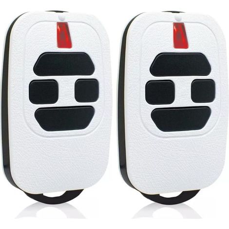 Aiperq – Lot De 2 Télécommandes 433,92mhz – Compatible Gti2/4, Gt2/4, Mio Tr2/4, Mio Tr2n/4n – Émetteur Mural Pour Motorisations – Pile Incluse