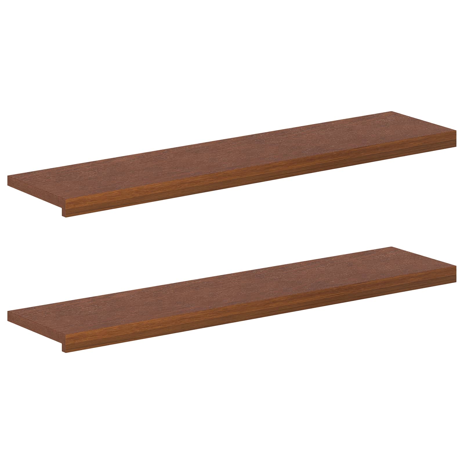 Stufenmatten 2 Stk. 120 X 25 X 2 Cm Dunkelbraun Vidaxl