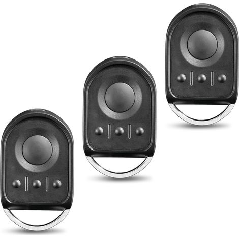 3 Télécommandes Portail 1841064 433,42 Mhz 4 Canaux - Porte Garage