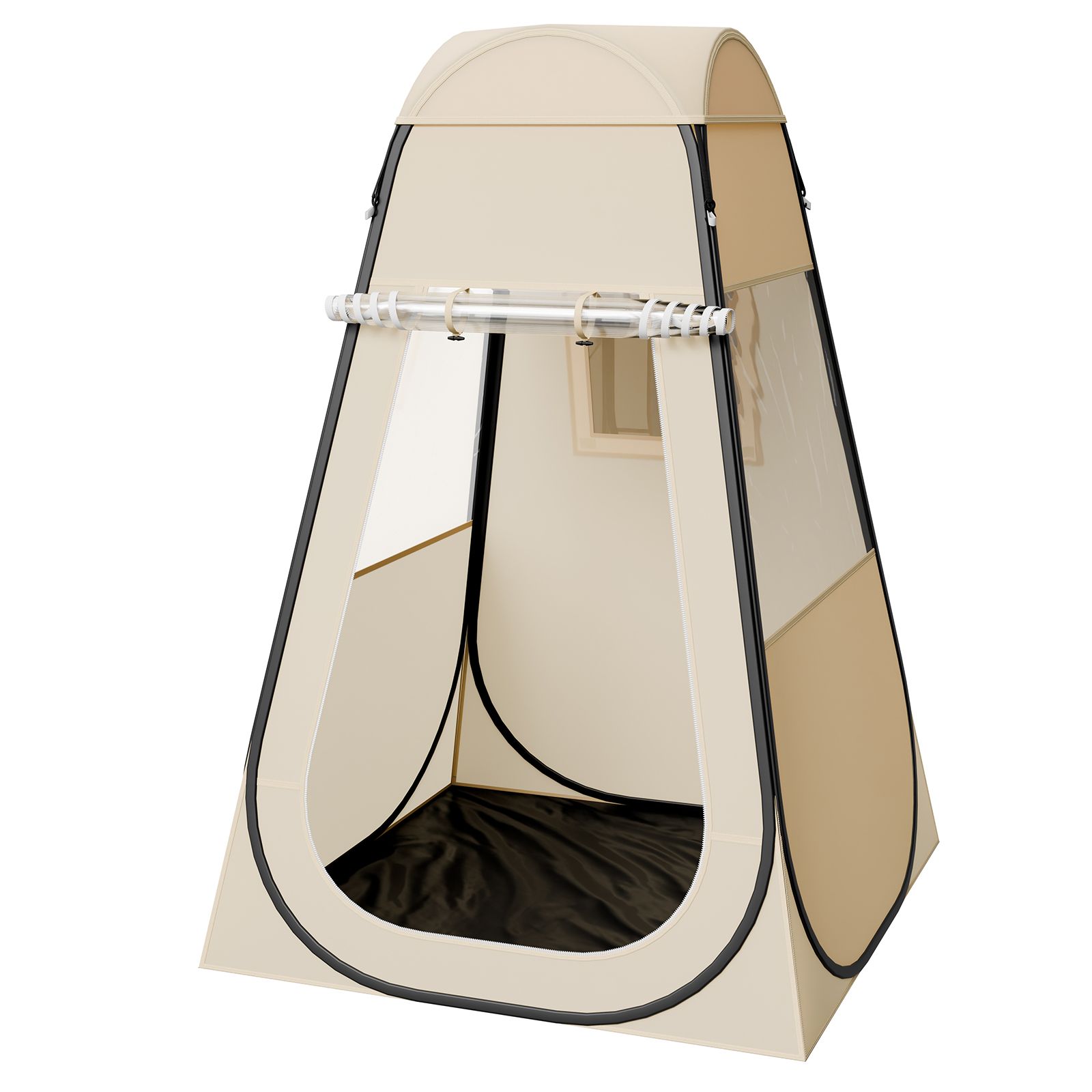 Pop-up Sportzelt, 1,2 X 1,2 M, Transparente Kuppel Für 1 Person, Wasserdicht Mit Bodenplane Und Abdeckung, Iglu-campingzelt Für Garten, Angeln Und Als Stütze.