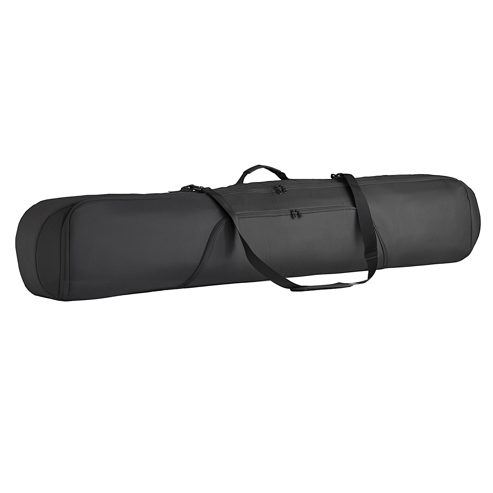 165 Cm Snowboard-tragetasche, Gepolstert, Wasserdichtes 600d Oxford-gewebe, Verstellbare Innengurte, Für Skier, Stöcke, Skibrille, Handschuhe, Helm Und Skischuhe (schwarz)