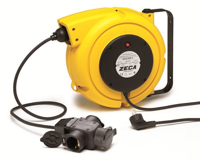 Verlängerungskabel Zeca Automatic Electric Cable Reel 15m 3 Steckdosen