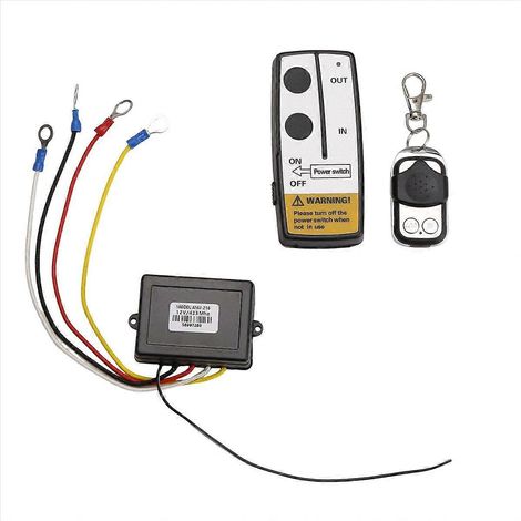 Ensemble De Télécommande Sans Fil Pour Treuil 12 V De 15 M (50 Pi)