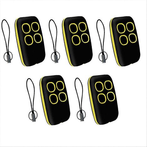 Lot De 5 Duplicateurs De Télécommandes De Garage 250-913 Mhz, Télécommande Multifréquence Sans Fil, Ouvre-porte Universel C