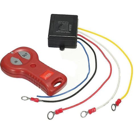 Ensemble De Télécommande Sans Fil Pour Treuil Électrique 12 V/24 V Avec Interrupteur Manuel Pour Jeep, Quad Et Vtt Tout-terrain.