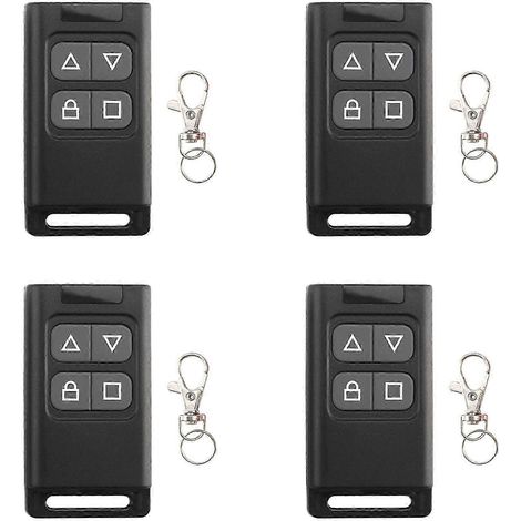 4x Télécommande Sans Fil Rf 433 Mhz À Copie Automatique Pour Ouvre-porte De Garage Électrique, Émetteur Copieur/cloneur Qaq