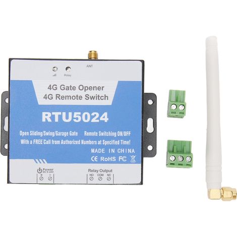 Portail Gsm Ouverture Rtu5024 4g Sms Alarme Intelligente Reconnaissance Id Contrôleur À Distance Wifi Ouvre-porte Gsm