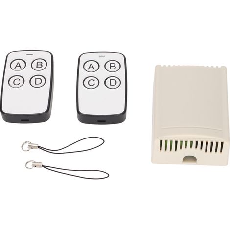 Télécommande 12v 4 Voies 433mhz À Copie, Interrupteur D'Apprentissage Avec 4 Récepteurs Relais, Boîtier Noir
