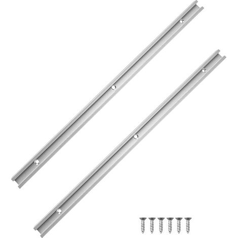Memkey – Rail De Guidage T En Aluminium 500mm – Lot De 2 Pièces – Résistant À La Rouille – Installation Facile Avec Trous Pré-percés