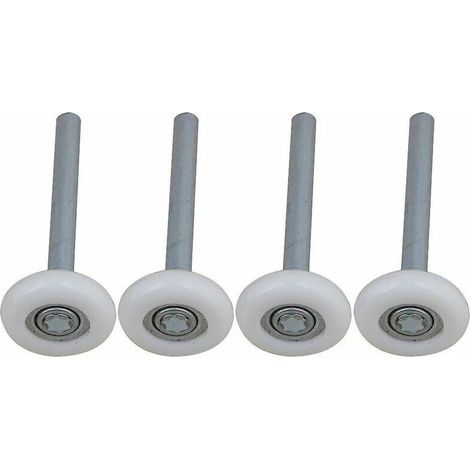Garagentorrollen Mit Abgedichteten Kugellagern Und 115-mm-schaft, 4er-set, Nylon