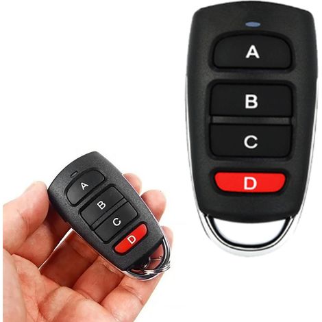 Télécommande De Clonage 433mhz 4 Boutons Étanche Sans Fil Pour Porte De Garage Et Volet Roulant