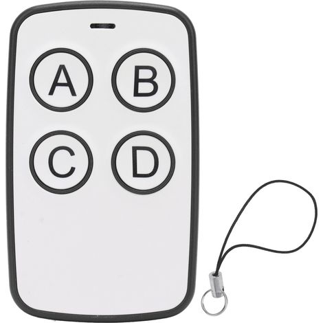 Télécommande Universelle 315mhz 4 Touches Clonage Sans Fil Pour Portail Électrique Garage Bureau Noir