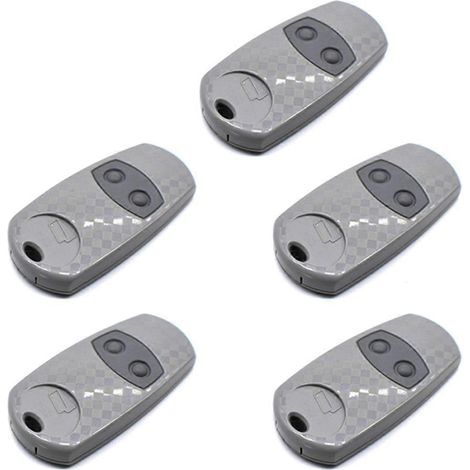 Lot De 5 Télécommandes Pour Ouvre-porte De Garage Top 432ee 433,92 Mhz (copie De Télécommande Pour Portail Et Ouvre-porte)