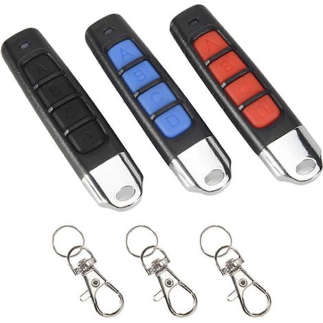 Duplicateur De Télécommande Pour Ouvre-porte De Garage À 4 Boutons (3 Pièces, 433 Mhz)