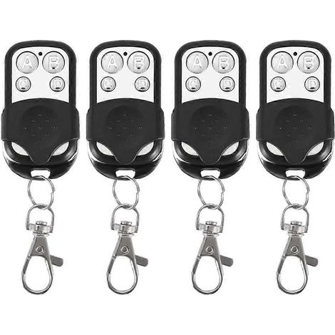Télécommande Porte-clés, Lot De 4 Télécommandes De Porte De Garage 433 Mhz Pour Voiture, Garage, Portail, Clonage