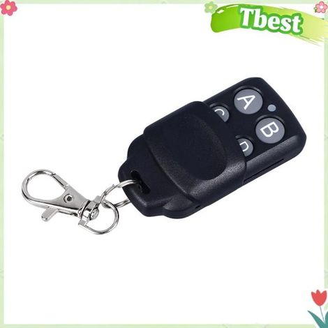 Tbest Ouvre-porte De Garage Télécommande De Porte De Garage 12v 27a 433mhz, Portée De Transmission De 164 Pieds, Moto Telecommande