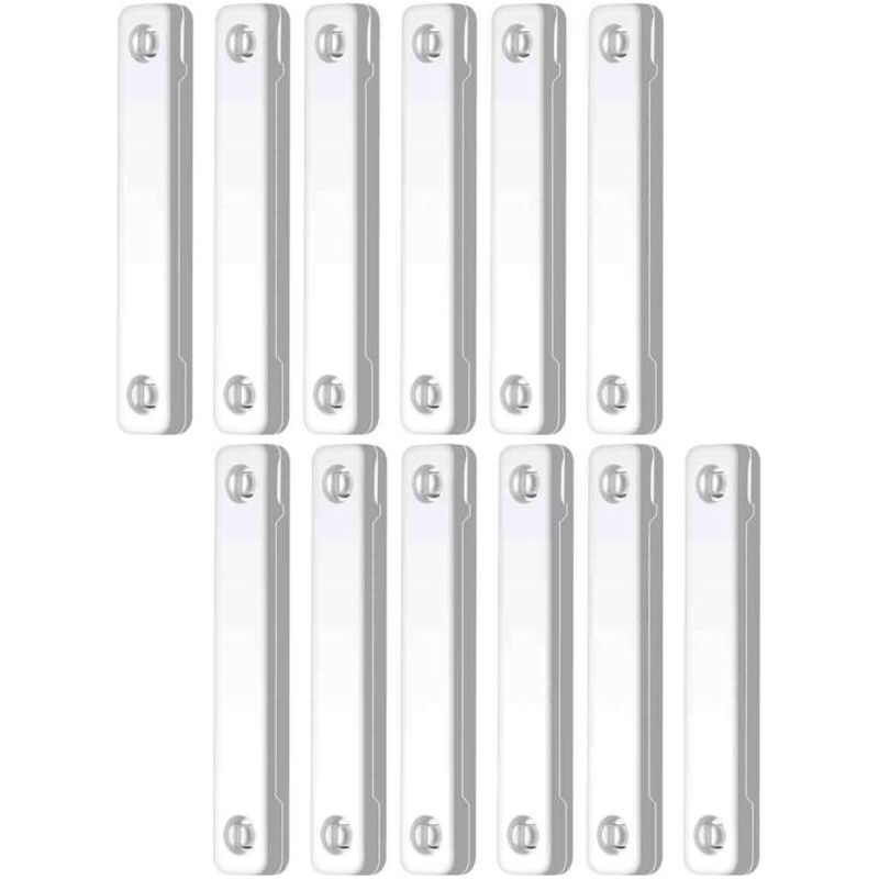 12-teiliges Set Magnetischer Fensterbefestigungen, Magnetische Moskitonetze, Selbstklebendes Moskitonetzzubehör, Für Küche, Balkon, Wohnzimmer