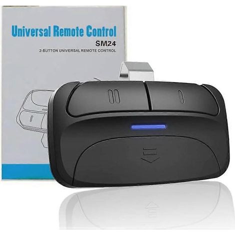 Télécommande Universelle À 2 Boutons Pour Ouvre-porte De Garage, Compatible Avec Chamberlain, Liftmaster, Craftsman, Genie, Dip Switch Et Autres, Remplace La Télécommande Clicker Klik.