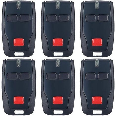 Lot De 6 Télécommandes 2 Canaux Pour Ouvre-portail Bft Mitto B Rcb02 R1. Émetteur De Télécommande 433 Mhz