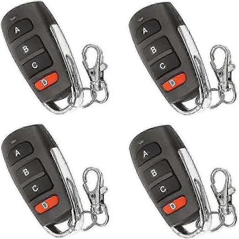 Télécommande De Porte De Garage De Remplacement Pour Duplicateur Universel Avec 4 Pièces