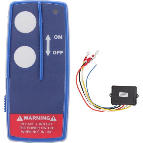 Télécommande Universelle Sans Fil Pour Treuil Électrique 434mhz Avec Récepteur, Bleu, Pour Atv