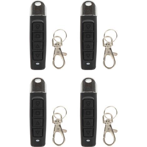 Télécommande De Clonage 4 Pièces 433mhz 4 Canaux Pour Porte De Garage Électrique Et Automobile