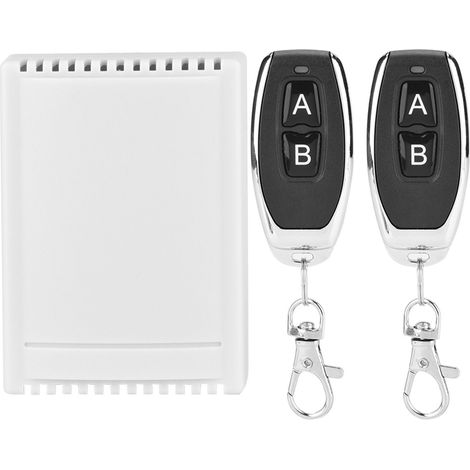 Lot De 2 Relais 433mhz Sans Fil, Interrupteur À Distance, Émetteur 2ch + Récepteur