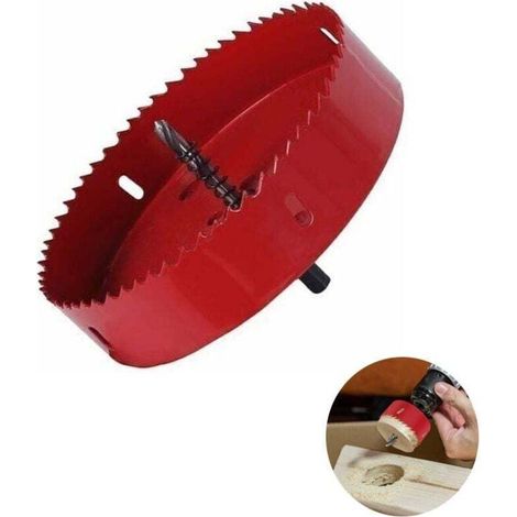 Bimetall-lochsäge Ø 150 Mm, Hss-schnellstahl M42, Mit Sechskantschaft Und Bohrer Für Aluminium, Eisen Und Holz – Pr