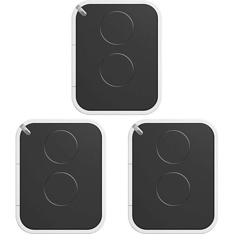 Télécommande Portail - 2 Canaux - Fréquence 433,92 Mhz - Compatible Récepteurs Oxi Oxide O2 - Lot De 3