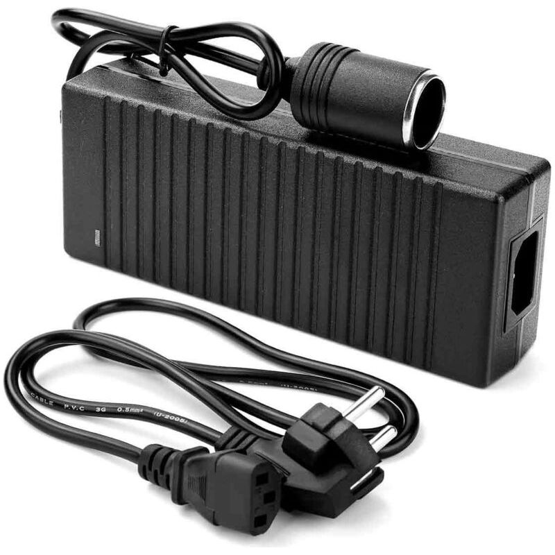 220v Auf 12v Spannungswandler: 180w/15a Kfz-netzteil Mit Zigarettenanzünderstecker Für Kompressorkühler Und Staubsauger