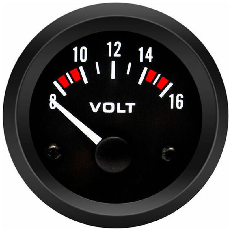 Bx100007 52 Mm/2 Zoll (8–16 V) Kfz-voltmeter, Universal 12 V