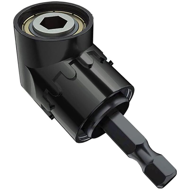 105° Abgewinkelter Schraubendreheradapter Aus Stahl, Bohrverlängerung Mit 1/4"-schnellwechselsystem Und Bithalter