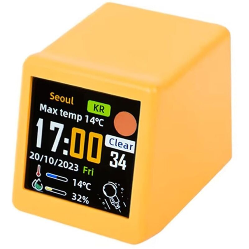 Animierte Wlan-tischwetteruhr, Grenzüberschreitendes, Originelles Und Dekoratives Geschenk, Multifunktionale Wetterstation