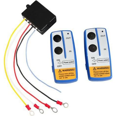 Télécommande Pour Treuil, Télécommande Radio Pour Treuil Électrique, Portée 30-70 M, 12v, Piles Non Incluses