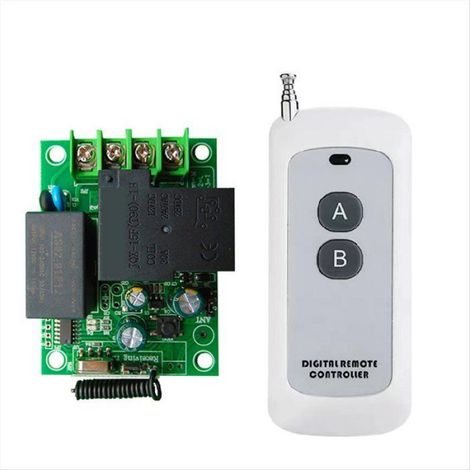 Télécommande Sans Fil Universelle 433 Mhz Module Relais Ac220 V Et Émetteur 1000 M Pour Éclairage/porte De Garage/moteur