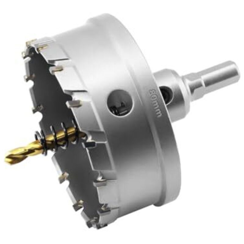 80-mm-hartmetall-lochsäge (tct) Für Metalle, Edelstahl, Eisen, Aluminium, Messing Und Kunststoff
