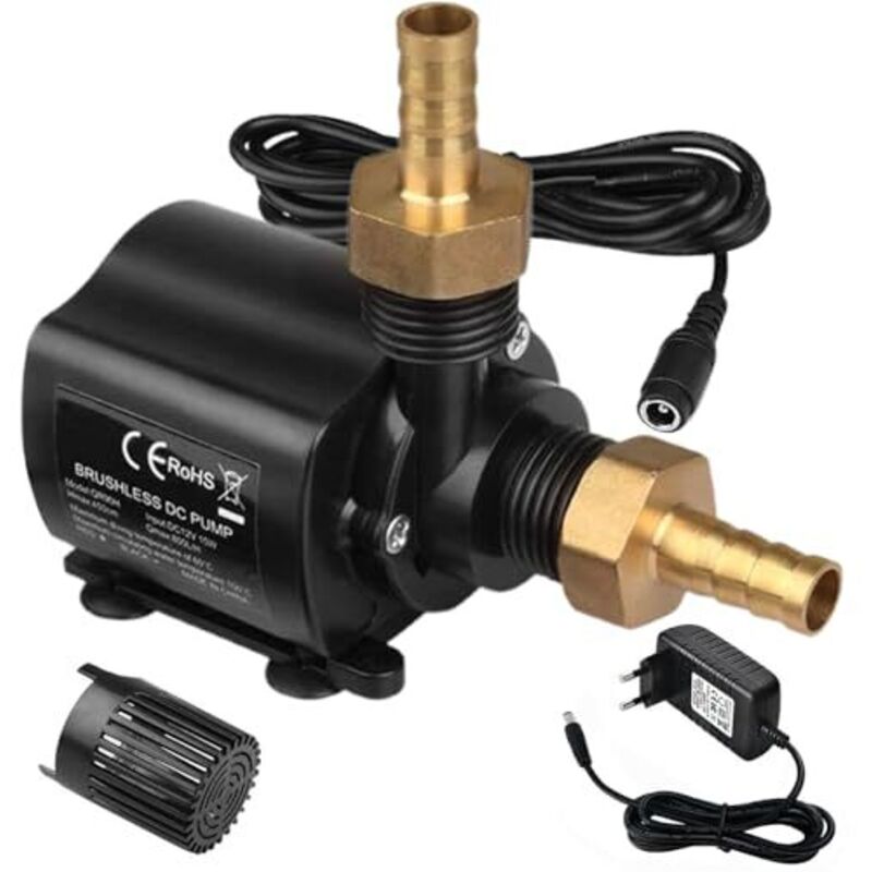 Mini-wasserpumpe 12v 800l/h 4,5m, 15w Tauchpumpe, Für Teiche, Springbrunnen, Aquarien, Gärten Und Wasserspiele