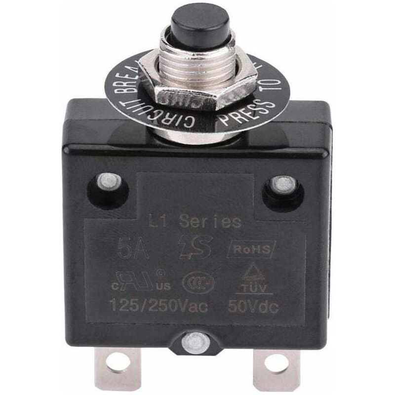 10-a-leistungsschalter, Thermischer Rückstellschalter, 125–250 V Ac, 50 V Dc, Druckknopf-leistungsschalter, Überlastschutz