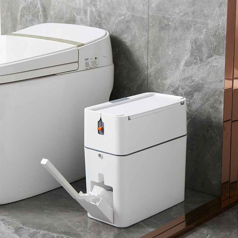 Toilettenbürste Mit Zugkordel Und Geschlitztem Deckel Für Zuhause, Wohnzimmer, Küche, Schlafzimmer Und Badezimmer