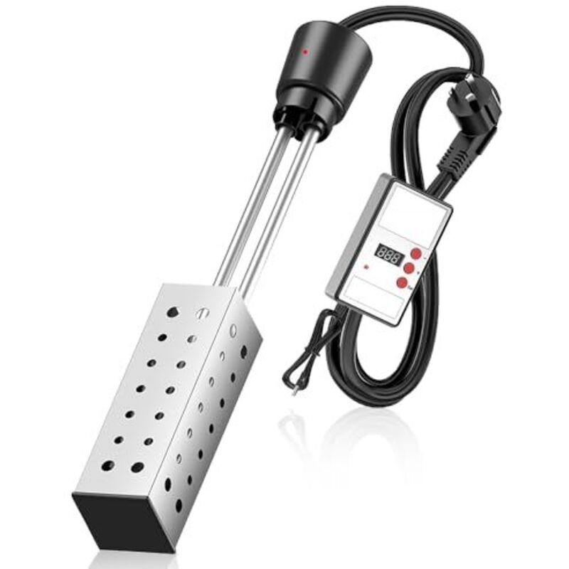 Tragbarer 2500-w-wassererhitzer Für Aufstellpools Mit Digitalem Lcd-thermometer, Schnellheizfunktion Und Thermostat, Entspricht Europäischen Normen. Ideal Für Zuhause, Camping Und Schwimmbäder.