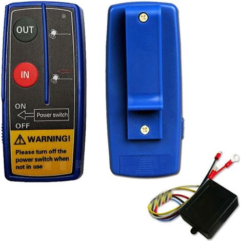 Télécommande Sans Fil Pour Treuil Électrique - 30 M Portée - Compatible 12 V À 24 V - Récepteur Étanche - 2 Télécommandes
