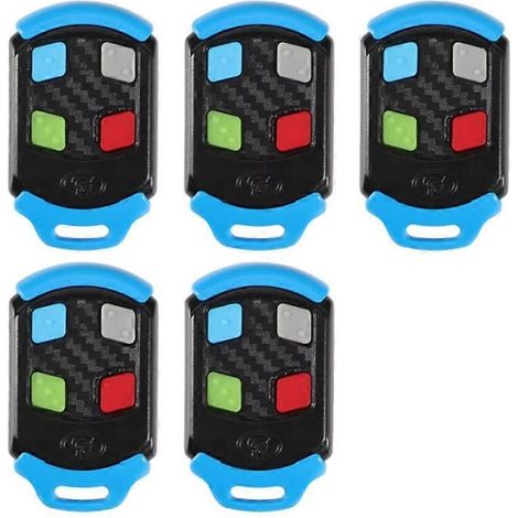 Lot De 5 Télécommandes Centurion Pour Ouvre-porte De Garage/portail (compatibles Avec Les Modèles D2/5/10, A10, R3/5, Vantage, Vector 400/500 Et Vert-x 300, 4 Boutons)
