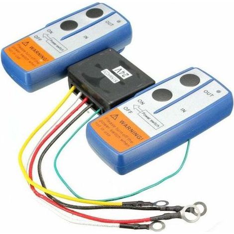 Kit Telecommande Sans Fil Pour Treuil - 24 V - Portee 30 M - Pour Camion Et Atv - 2 Telecommandes Et 1 Controleur