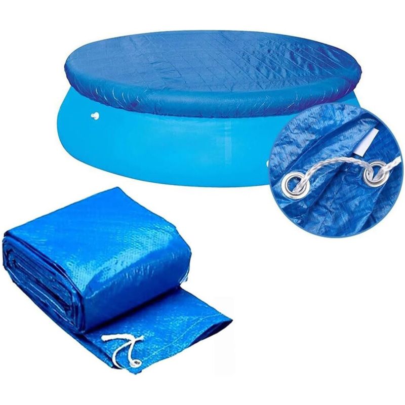Runde Poolabdeckung, Schutzhülle Für Röhrenpools, Abdeckung Für Aufstellpools, Staubschutzhülle Für Aufblasbare Pools (183 Cm / 6 Fuß)