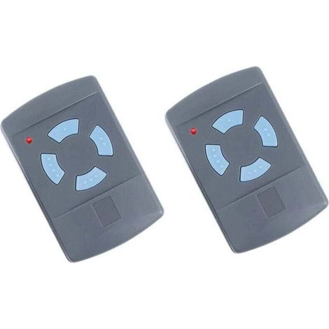 Télécommande De Garage 868 Mhz 4 Boutons Bleue, Compatible Avec Hs4 Hsm2 Hsp4 Hs1 Tubauto, Lot De 2